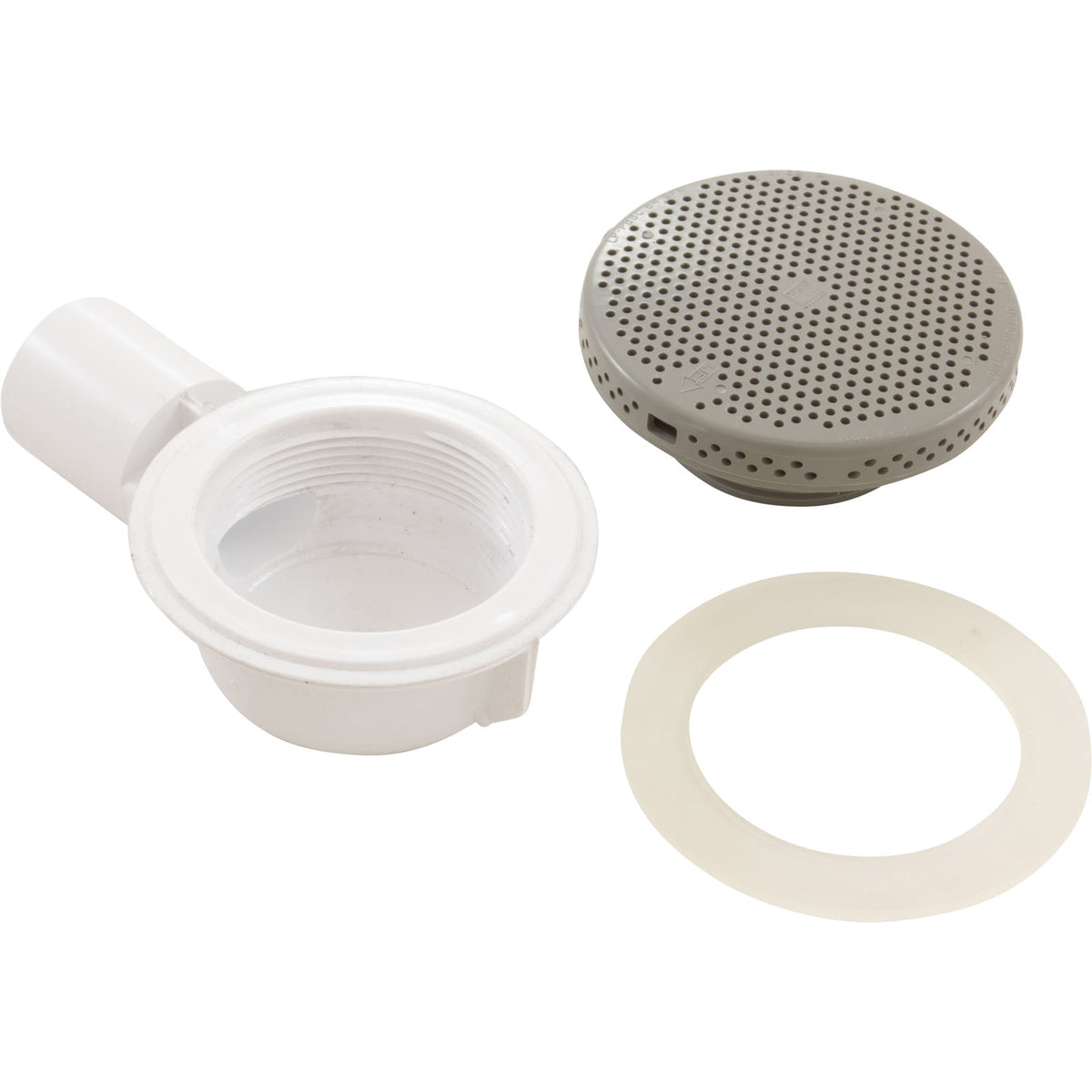 Drain Floor, 3/4"S, Plastic Gray : 640-4347 - Waterway Plastics - 8.06105E+11 - PartsForSpas.com
