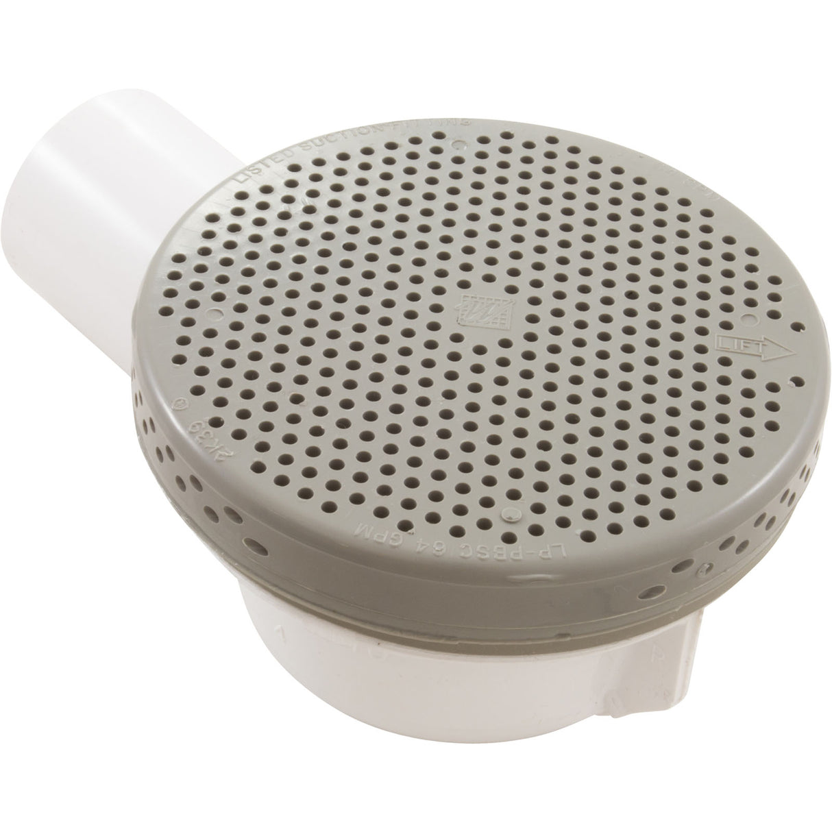 Drain Floor, 3/4"S, Plastic Gray : 640-4347 - Waterway Plastics - 8.06105E+11 - PartsForSpas.com