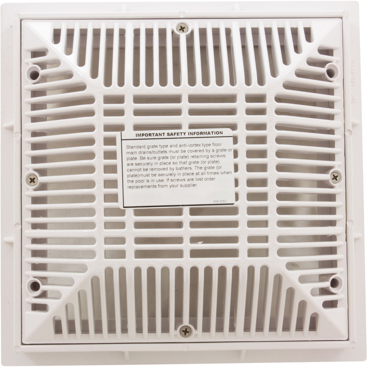 POOL FRAME & GRATE 9"x 9" ( 2011 ) : 640-4790 V