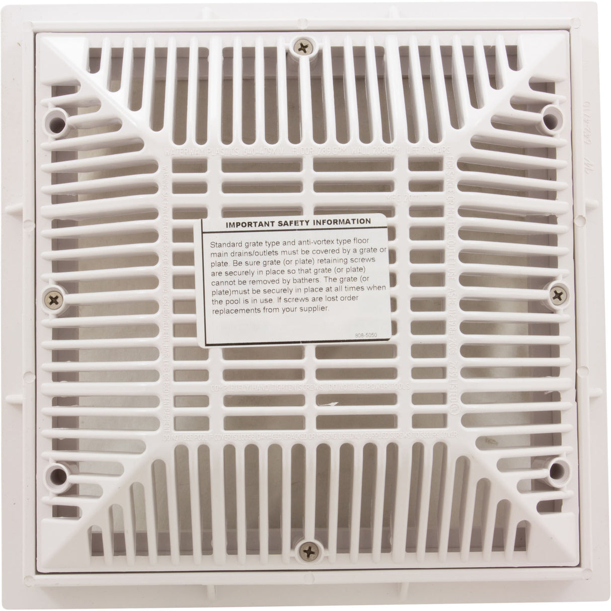 POOL FRAME & GRATE 9"x 9" ( 2011 ) : 640-4790 V