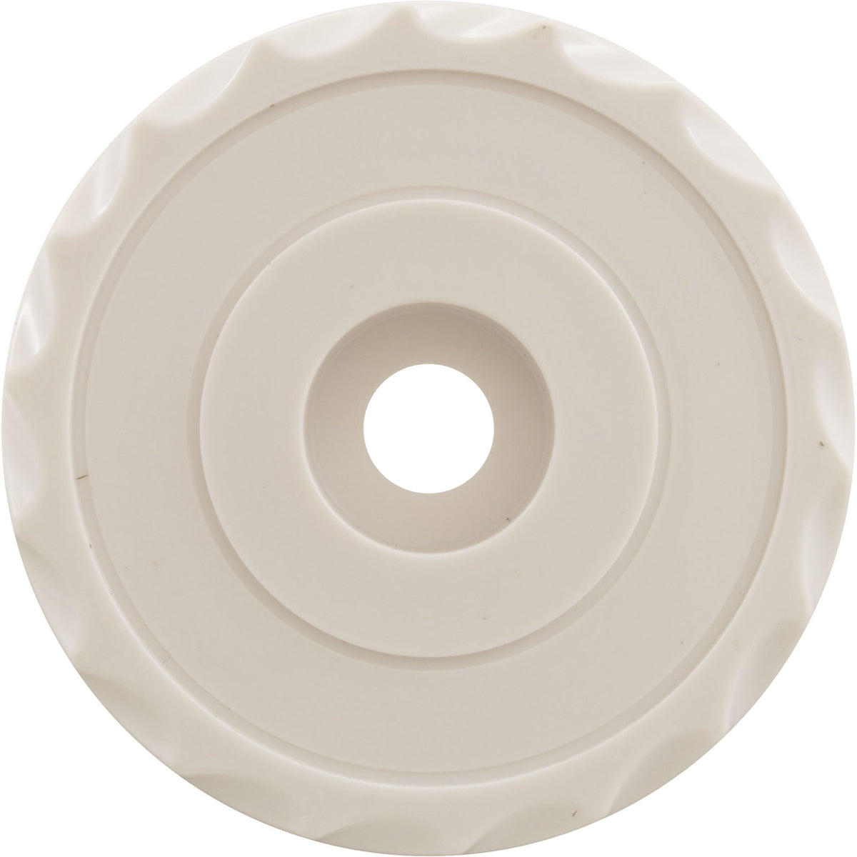 Knob, Waterway, F.A.S., 1" Scalloped, White : 662-3010