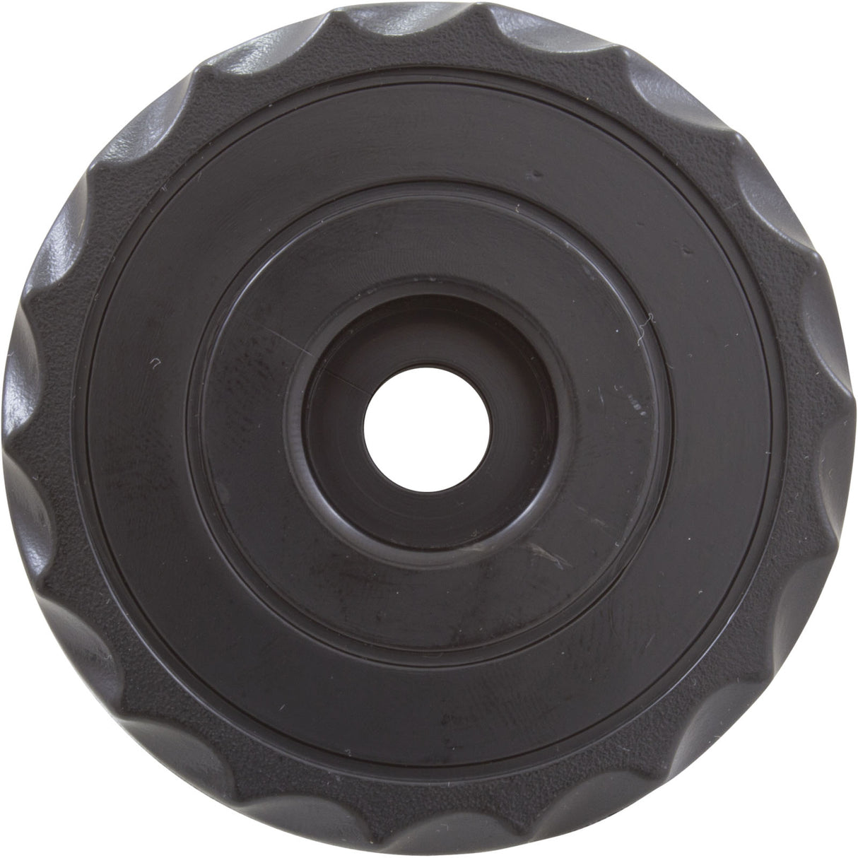 Knob, Waterway, F.A.S., 1" Scalloped, Black : 662-3011