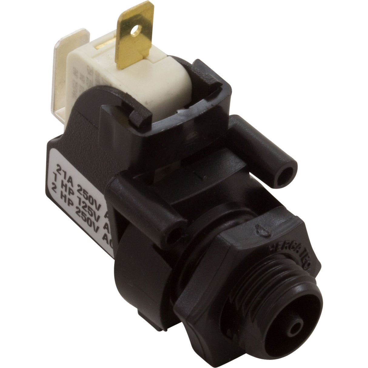 Air Switch, Latching, 9/16-18 Thread W.Retaining W/Nut. : 6871-AEF-U526 - Herga Electric - 6871-AEF-U526 - PartsForSpas.com