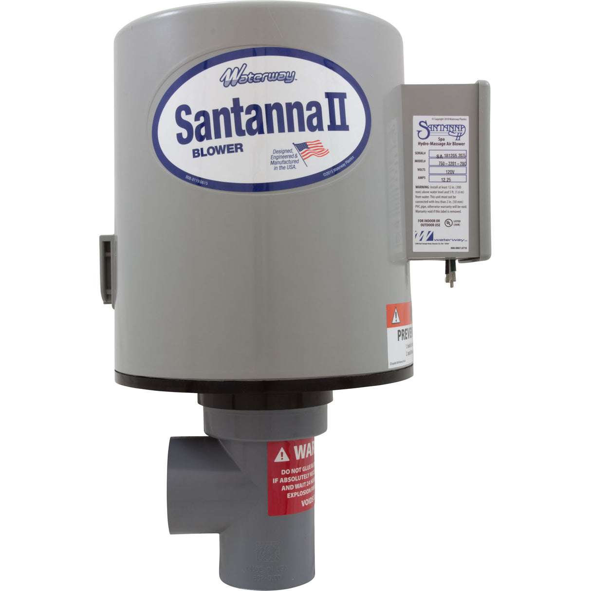 Blower, WW, Santanna II, Outdoor, 2Hp 110V : 750-3201-28O