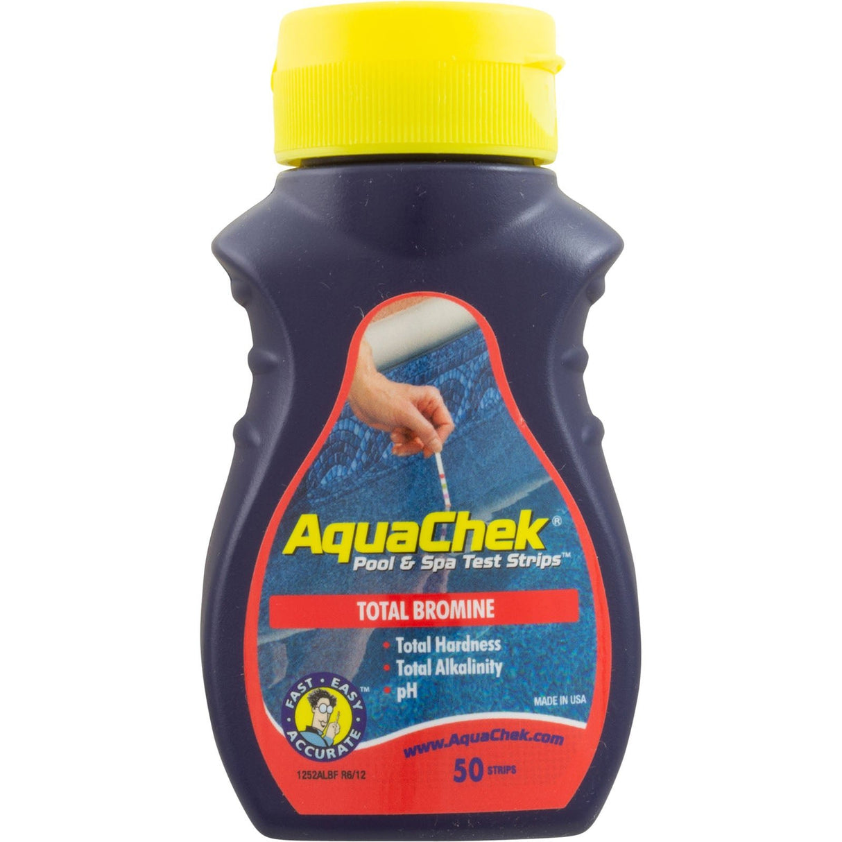 Test Strips, AquaChek Red, 4-in-1, Total Bromine, 50 ct : 521252A - AquaChek/Hach - 90944012528 - PartsForSpas.com