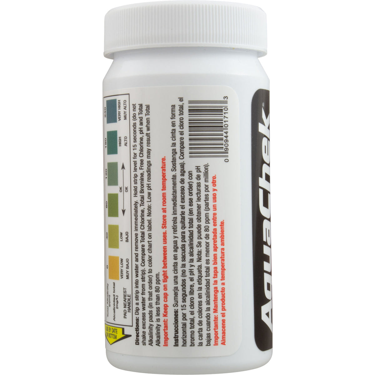 Test Strips, AquaChek Pro, 5-in-1, TC, TB, FC, pH, TA, 100 ct : 511710