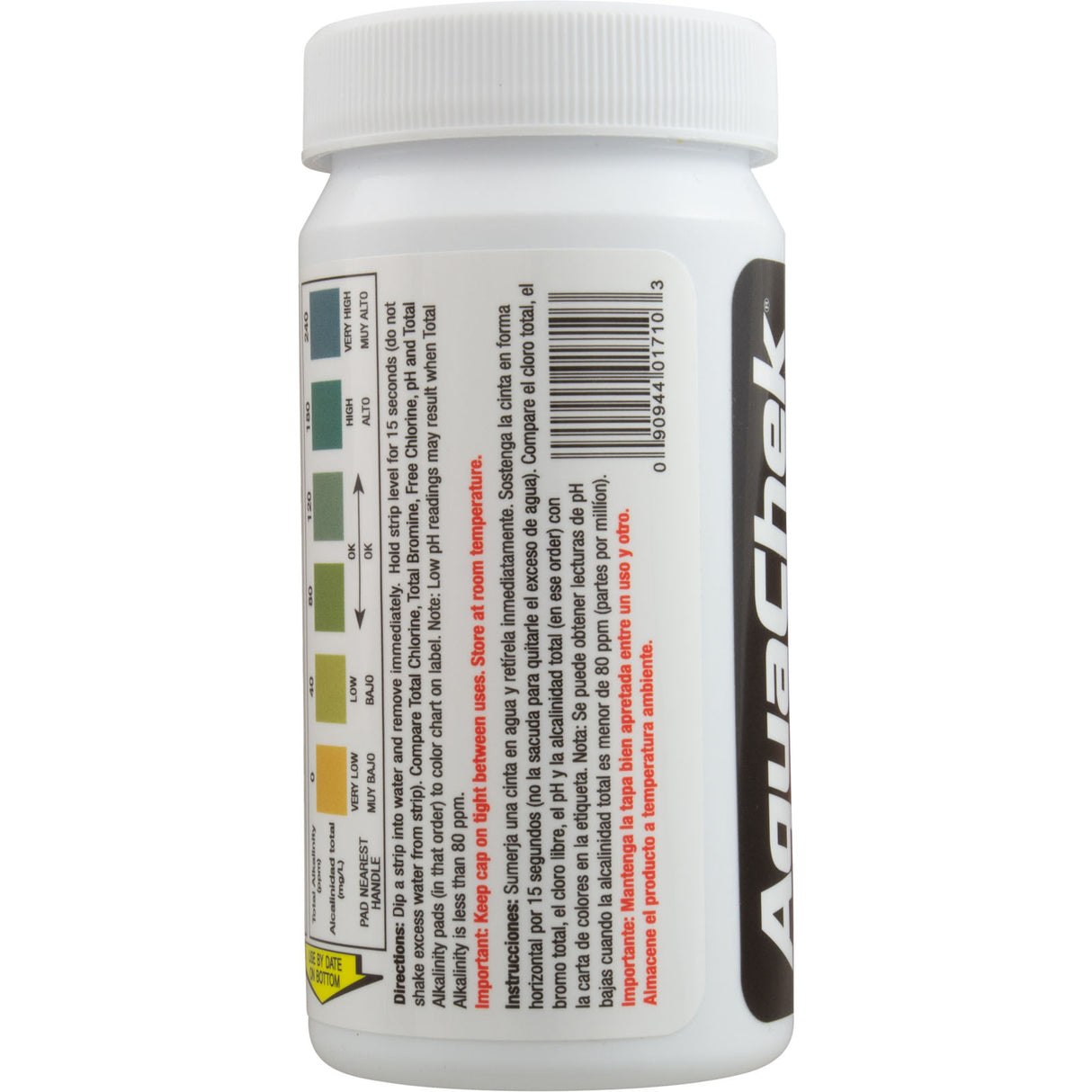 Test Strips, AquaChek Pro, 5-in-1, TC, TB, FC, pH, TA, 100 ct : 511710 - AquaChek/Hach - 190944017100 - PartsForSpas.com