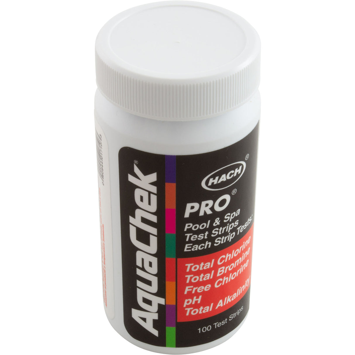 Test Strips, AquaChek Pro, 5-in-1, TC, TB, FC, pH, TA, 100 ct : 511710 - AquaChek/Hach - 190944017100 - PartsForSpas.com