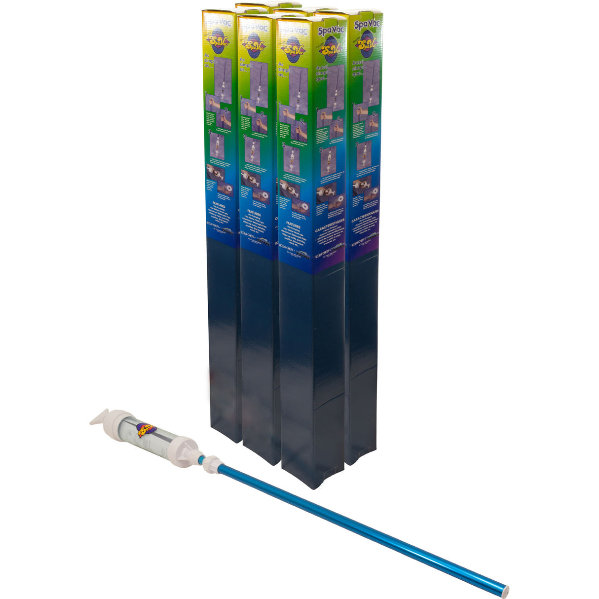 Paradise Spa Vac, 6 Pack Single Boxed Case, Rola-Chem, 7ft : NPSV6