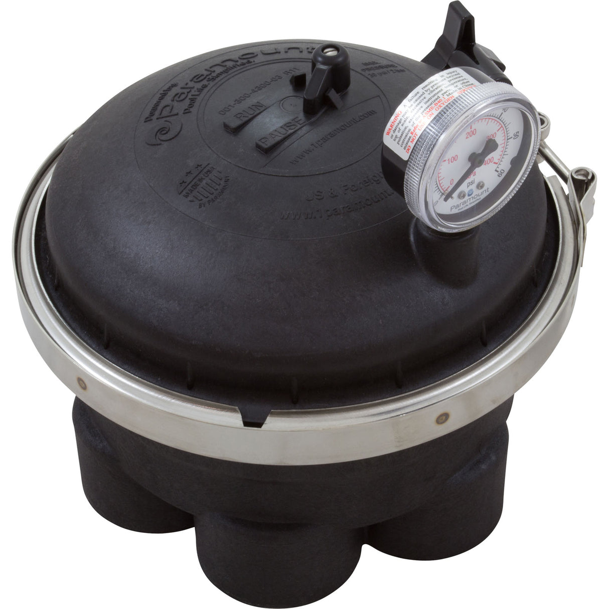 Water Valve, Paramount, 6 Port, 2", Black : 004-302-4184-03