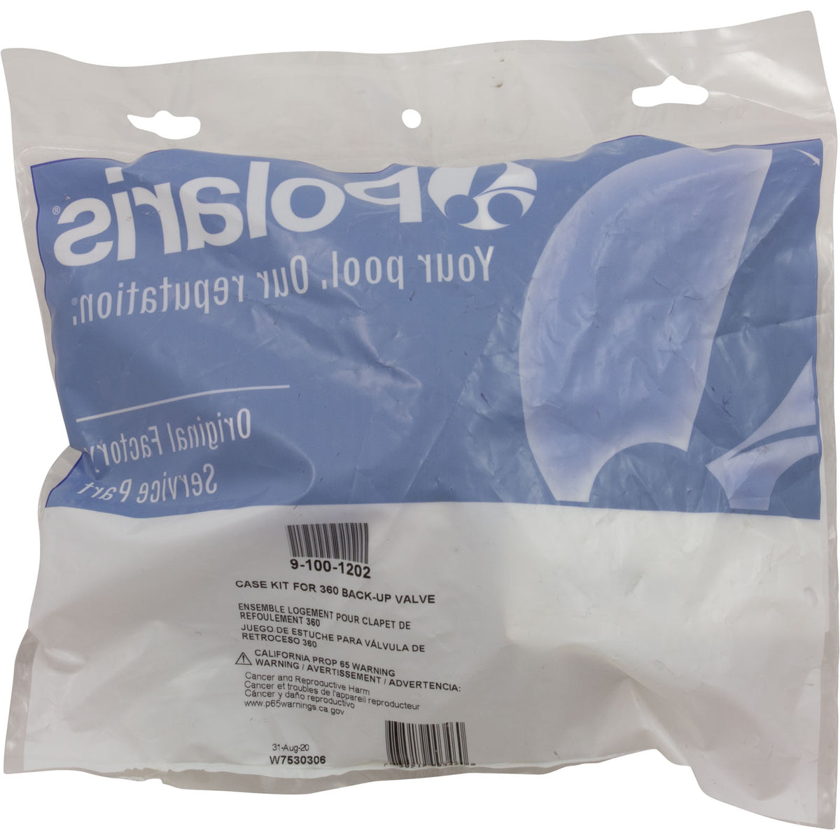 Backup Valve Case, Zodiac Polaris 360, In-Line : 9-100-1202