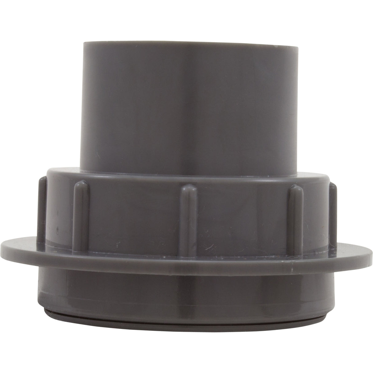 Return Fitting/Inlet, Zodiac ThreadCare, 1.5" and 1", Dk Gry : 3-3-113