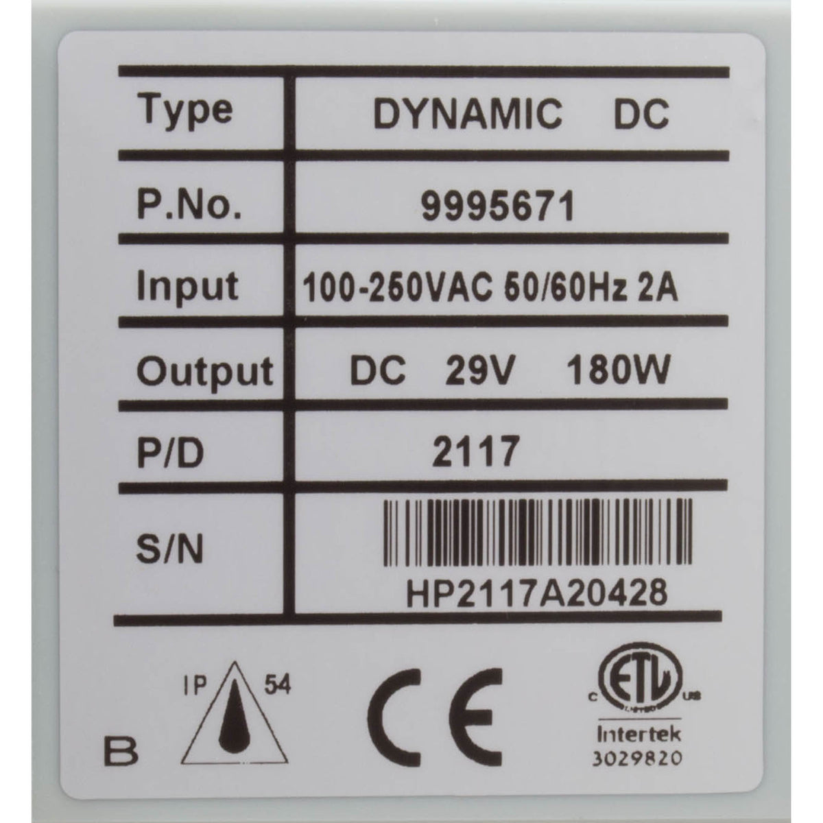 Power Supply, Maytronics Dolphin Dynamic, Reset, 2010 : 9995671-US-ASSY