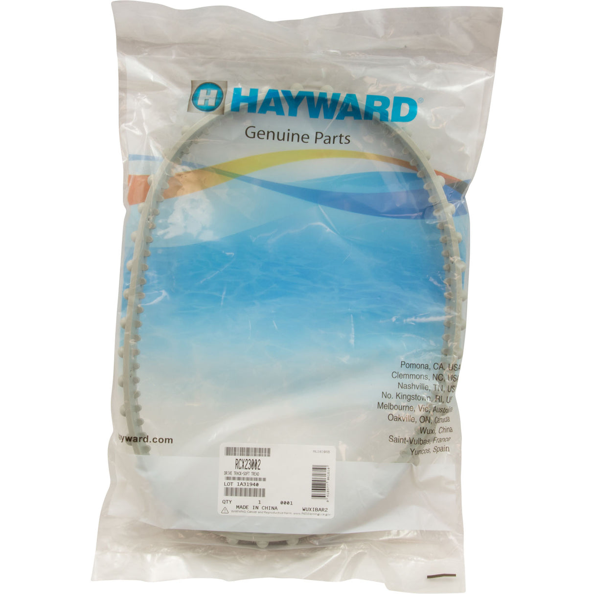 Drive Track, Hayward TigerShark/SharkVAC, Soft Tread : RCX23002 - Hayward - 0610377061810 - PartsForSpas.com