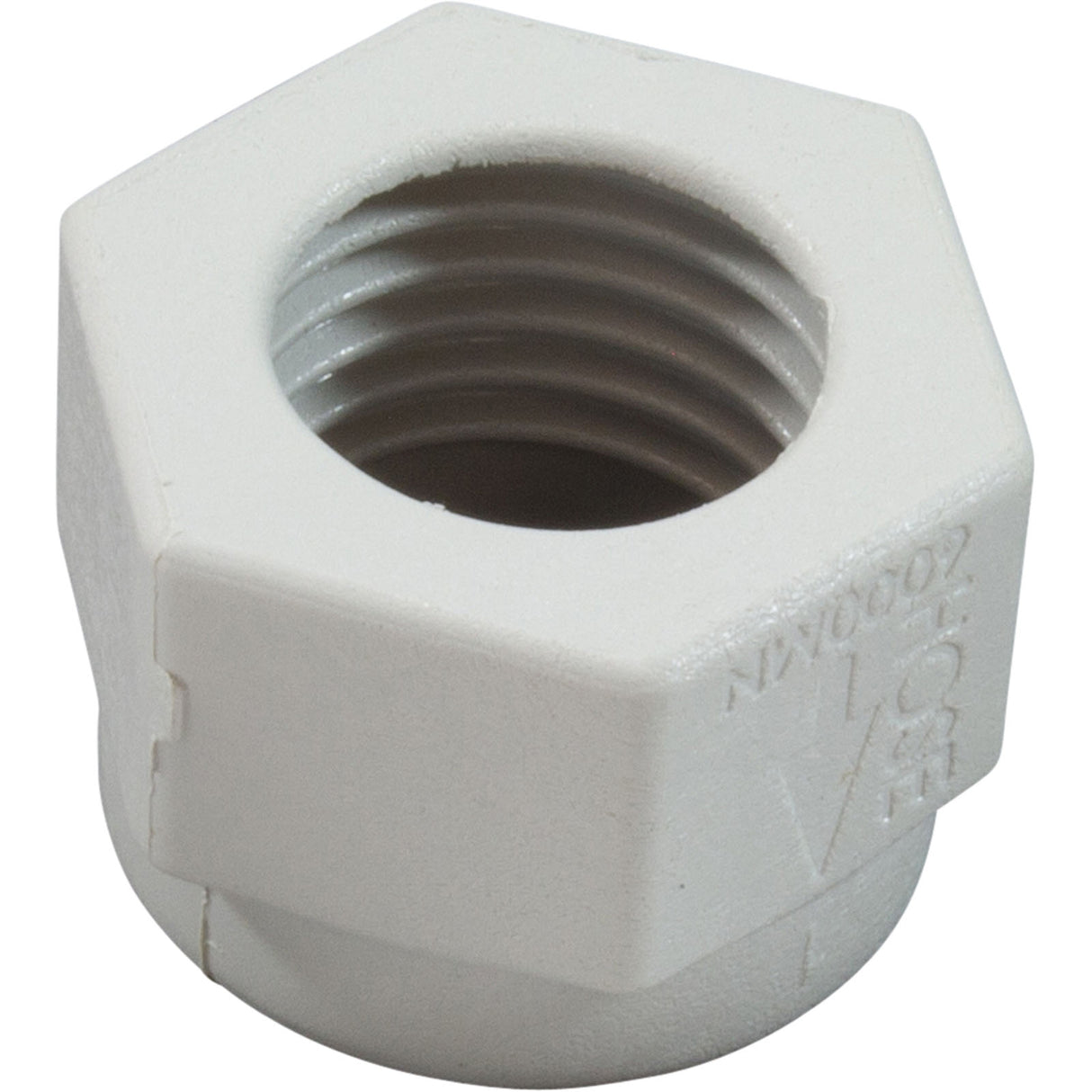 Mender Nut, Hayward TriVac 500/700, White, qty 3 : TVX6000MNPK3 - Hayward - 0610377301428 - PartsForSpas.com