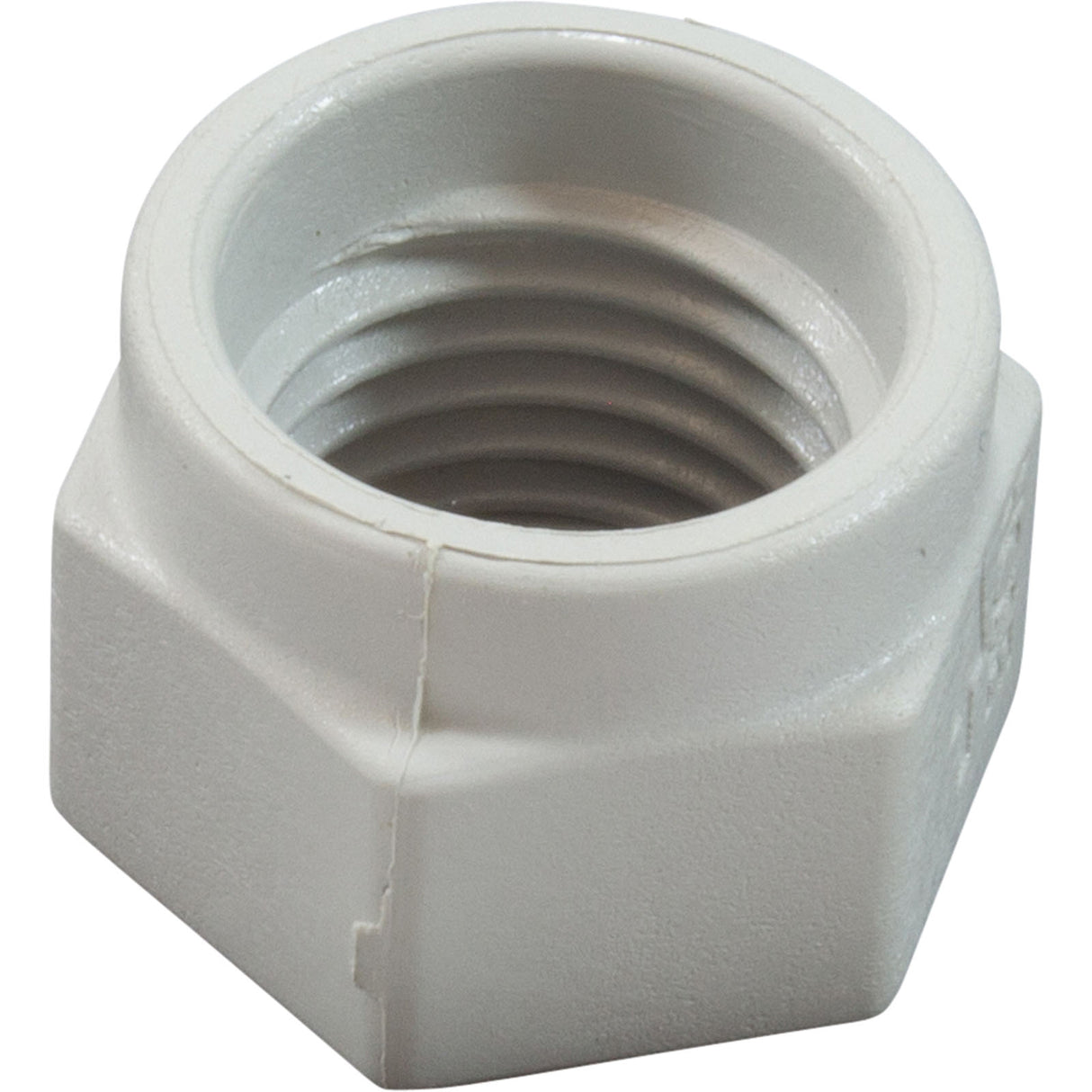 Mender Nut, Hayward TriVac 500/700, White, qty 3 : TVX6000MNPK3 - Hayward - 0610377301428 - PartsForSpas.com