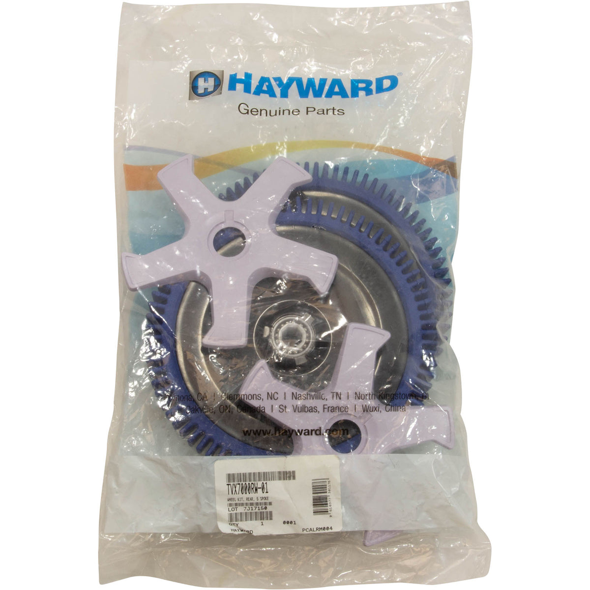 Wheel Kit, Hayward TriVac 500/700, Rear : TVX7000RW-01 - Hayward - 0610377301176 - PartsForSpas.com