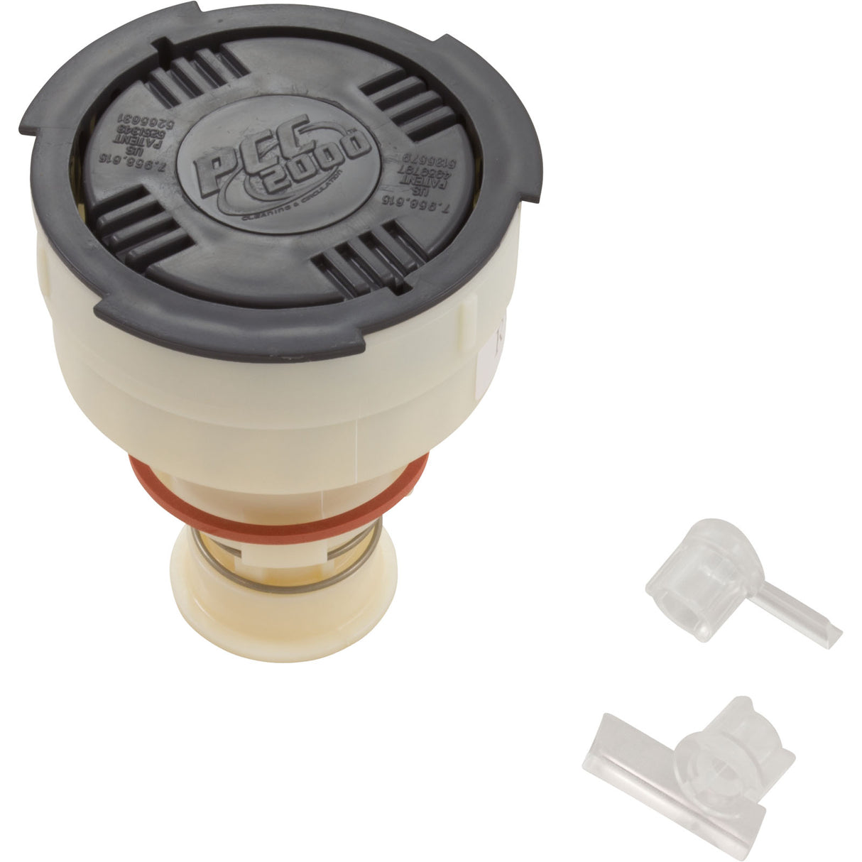 Cleaning Head, Paramount PCC2000, Rotating Nozzle, Gray : 004-552-5020-02 - Paramount Leisure Industries - 004-552-5020-02 - PartsForSpas.com