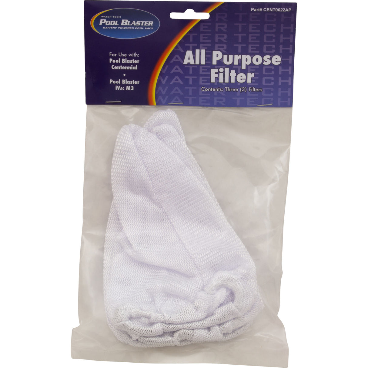 Filter Bag, Water Tech, iVacM3, All Purpose, 3 Pack : P22X022AP-3 - Water Tech Corp - P22X022AP-3 - PartsForSpas.com