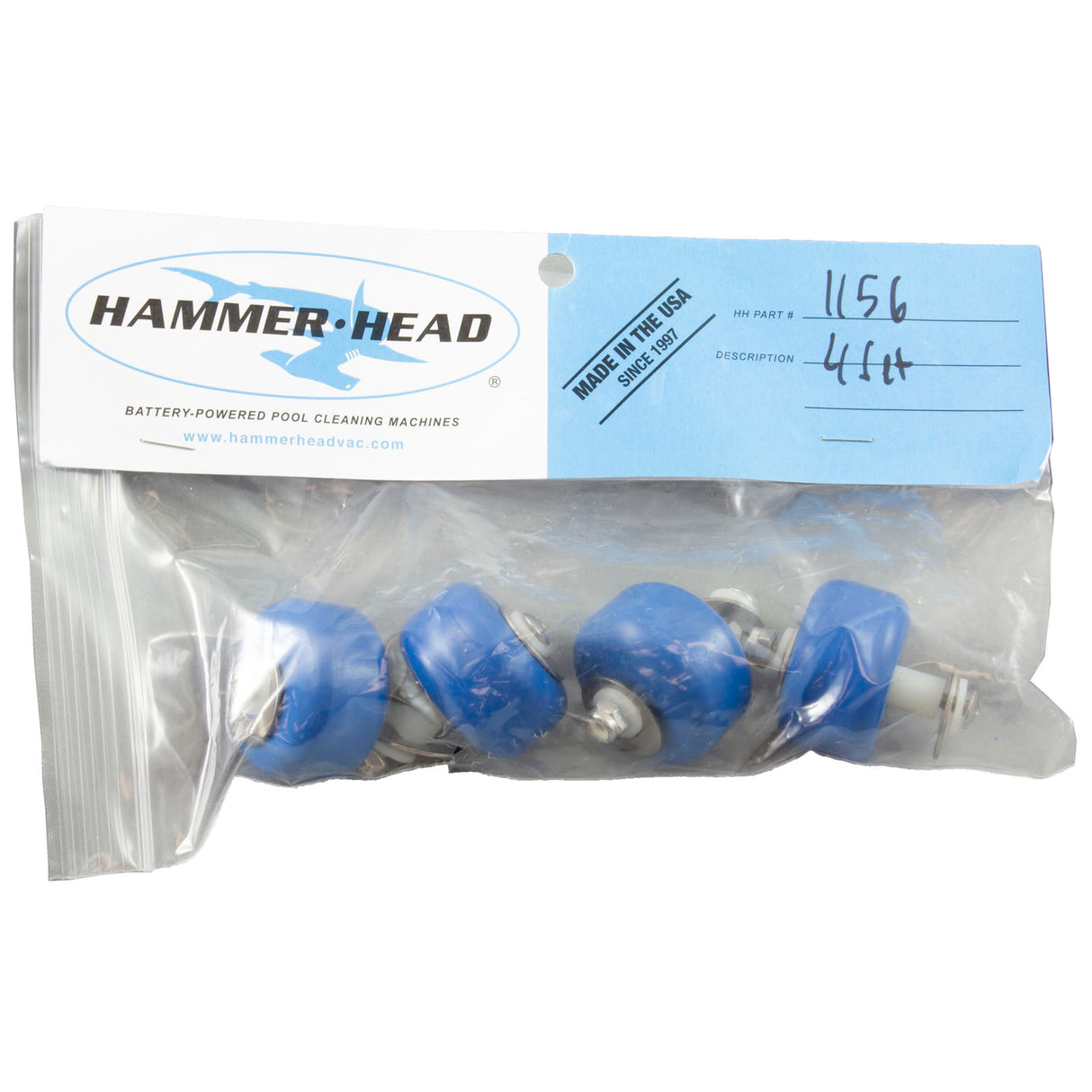 Head Wheel Set, Hammerhead 21"/30" Vacuum, Small, 4 Pack : HH1156 - Hammerhead - 810089640239 - PartsForSpas.com