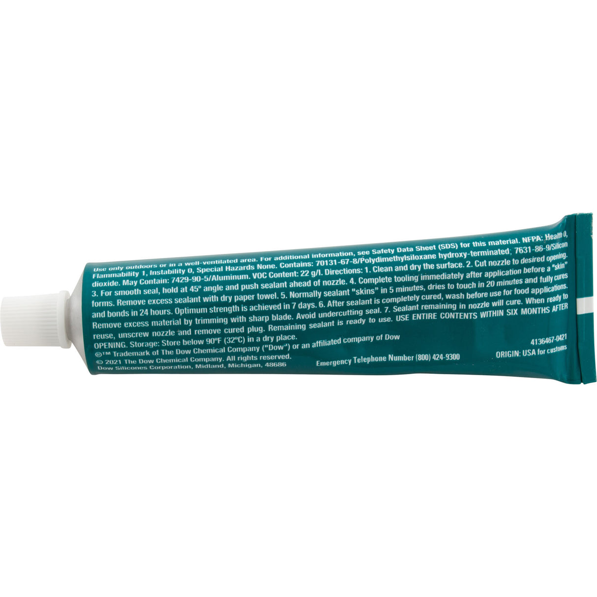 Silicone, DOW 732, 3oz Tube, Clear : DC-732-CLR-3