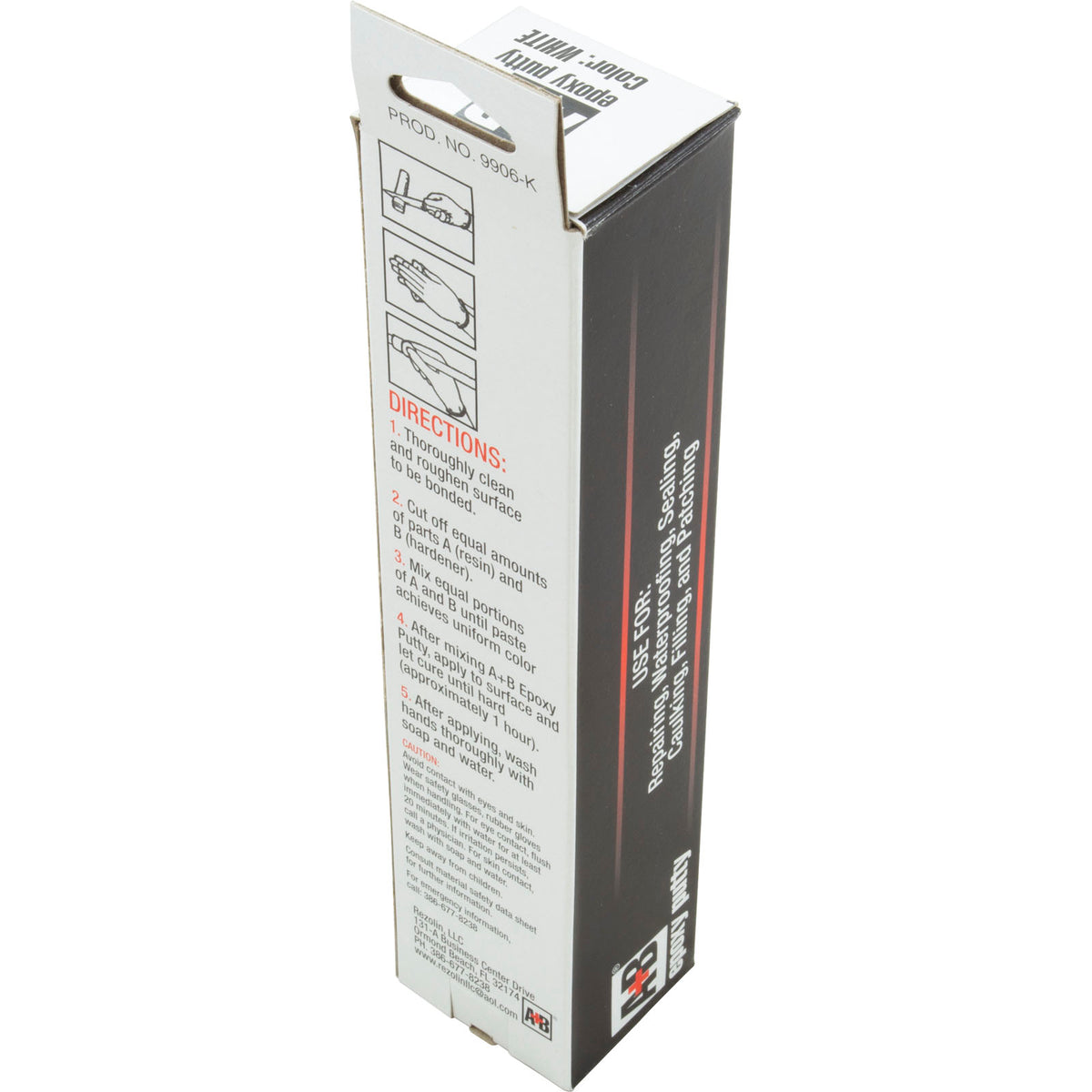 A+B Epoxy Putty, 14oz, White : 9904K