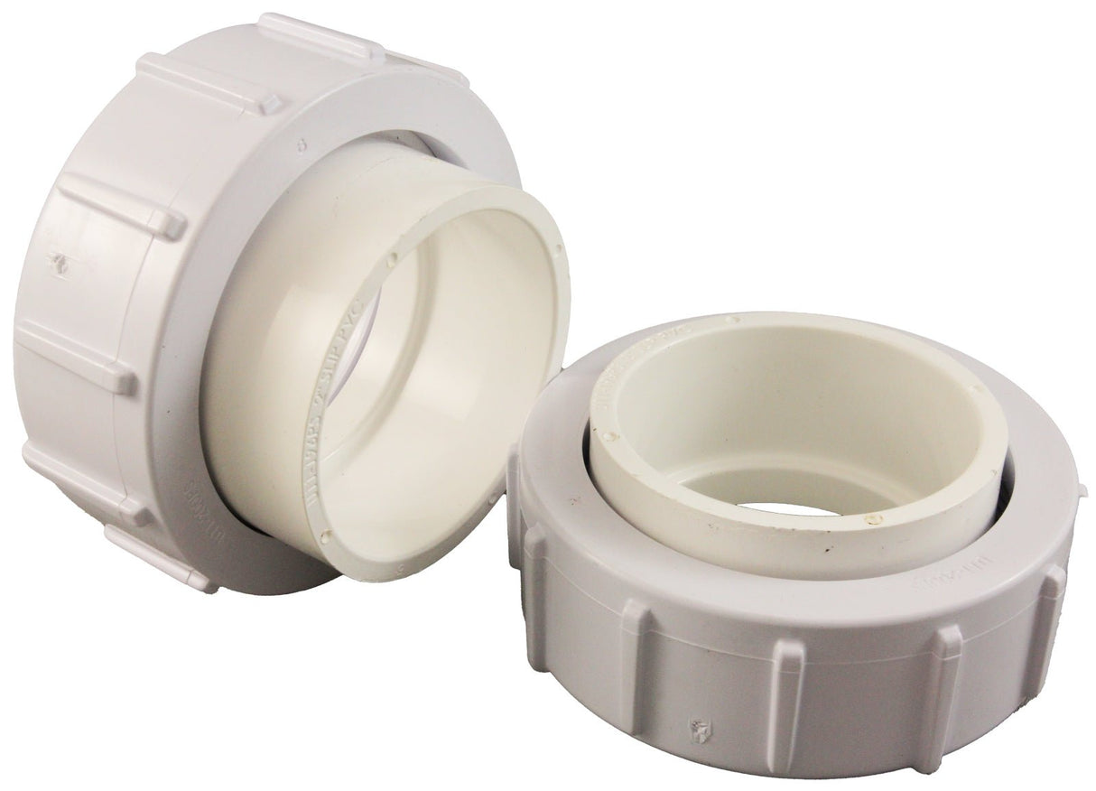 Half Union Pkg, Qty 2, Pentair Pumps/Filters, 2"S x 2"FBT : 42001-0402Z - Pentair - 788379782115 - PartsForSpas.com