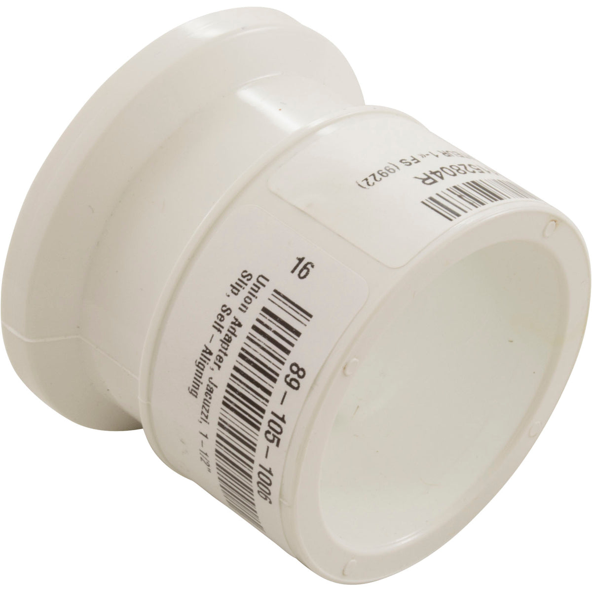 Union Adapter, Carvin, 1-1/2" Slip, Self-Aligning : 31152804R - Carvin - 31152804R - PartsForSpas.com