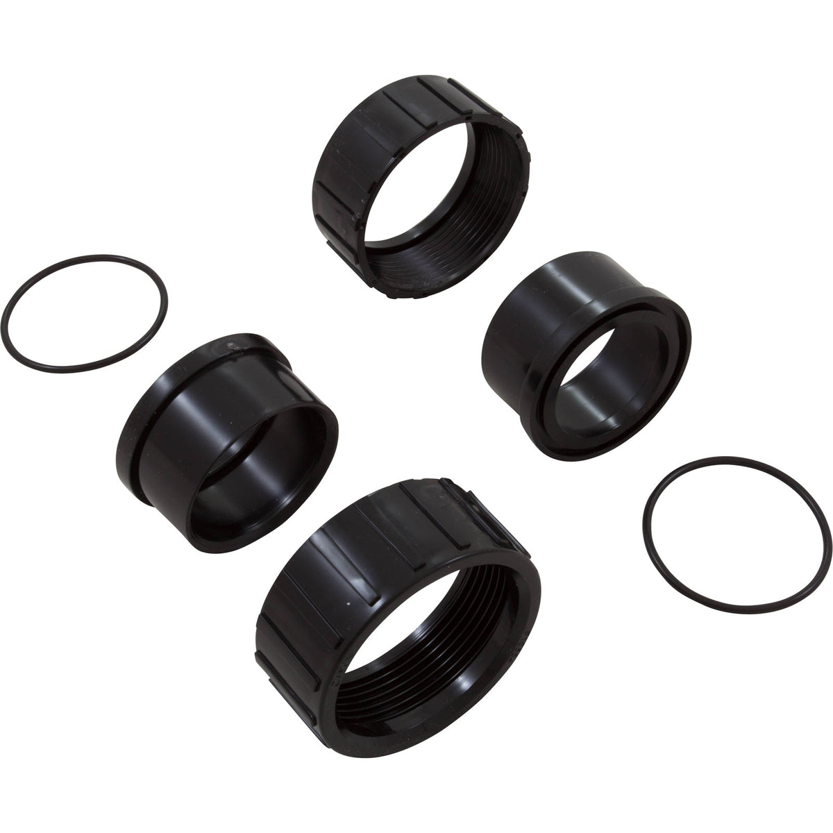 Pump Union, Carvin, 2" Slip, Quantity 2 : 31150109R2-BLK - Jacuzzi Bros./Carvin - 31150109R2-BLK - PartsForSpas.com