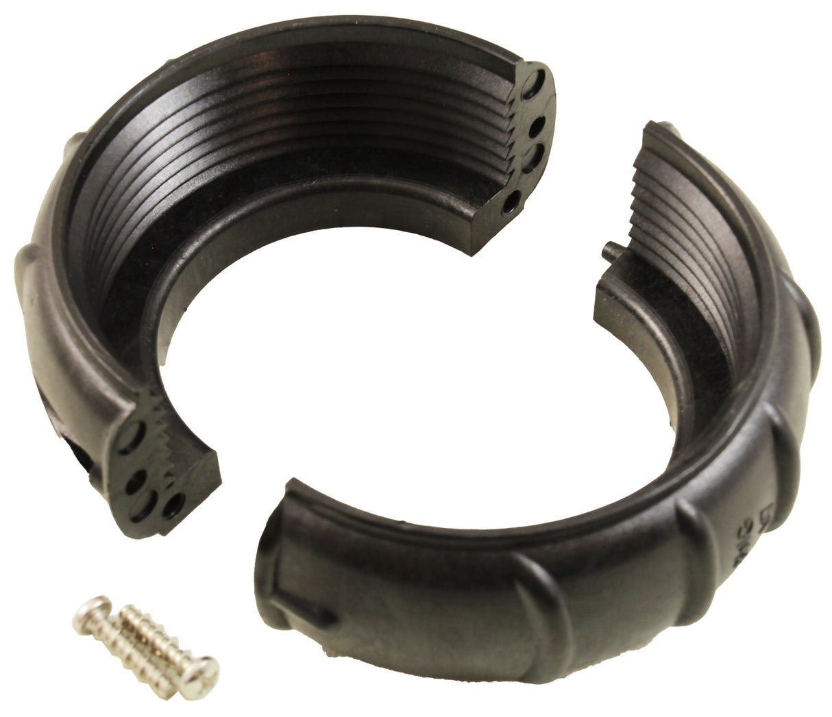 Split Nut, Balboa, Heater Union, Black, With Screws : 50086+ - Balboa Water Group - 50086+ - PartsForSpas.com
