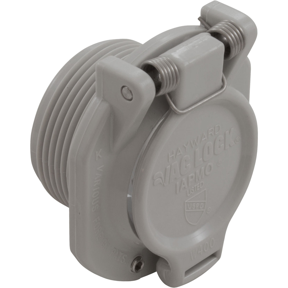 Wall Fitting, Hayward, Vac Lock Safety, Gray : W400BLGP