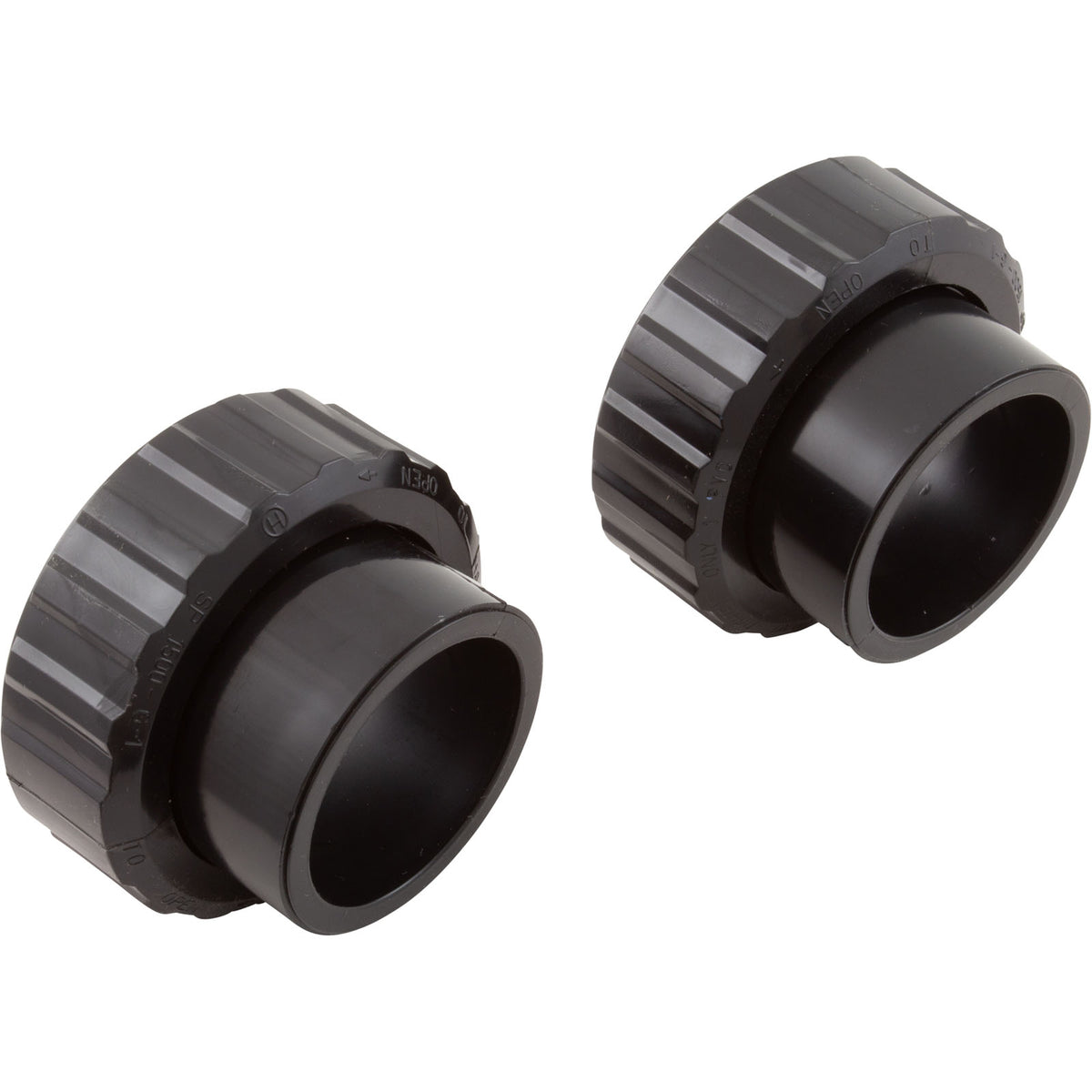 Union, 1-1/2" Slip x 2" Spigot, Flush, Quantity 2 : SP1500UNPAK2C