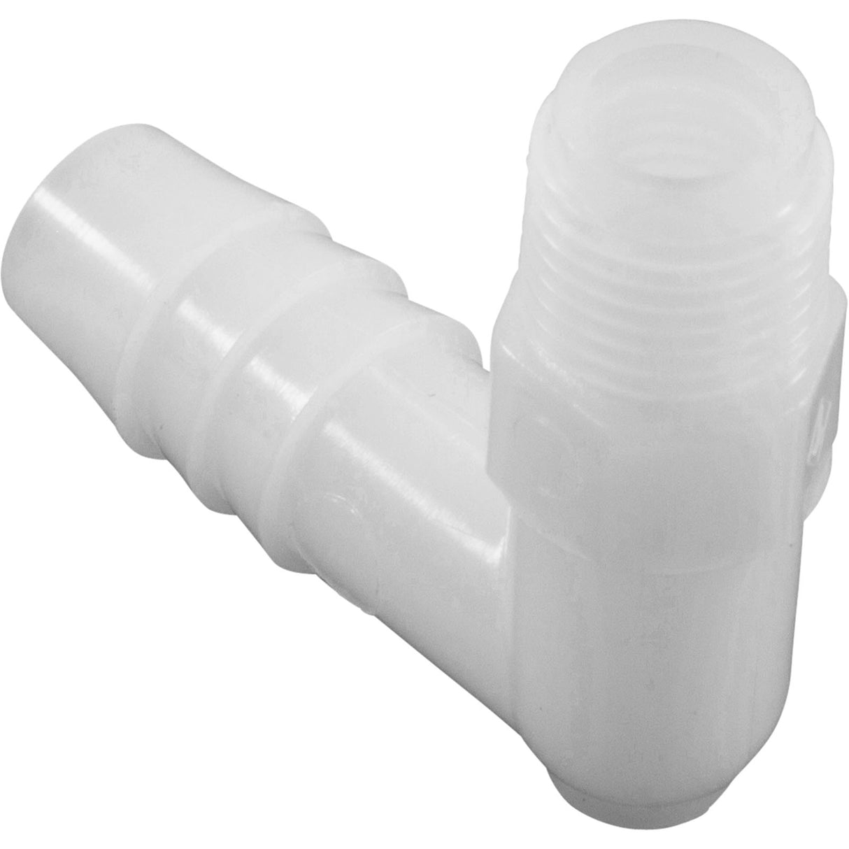 Barb Adapter, 3/8"b x 1/8"mpt, 90 Degree, Nylon : 63197 - US Plastics - 63197 - PartsForSpas.com