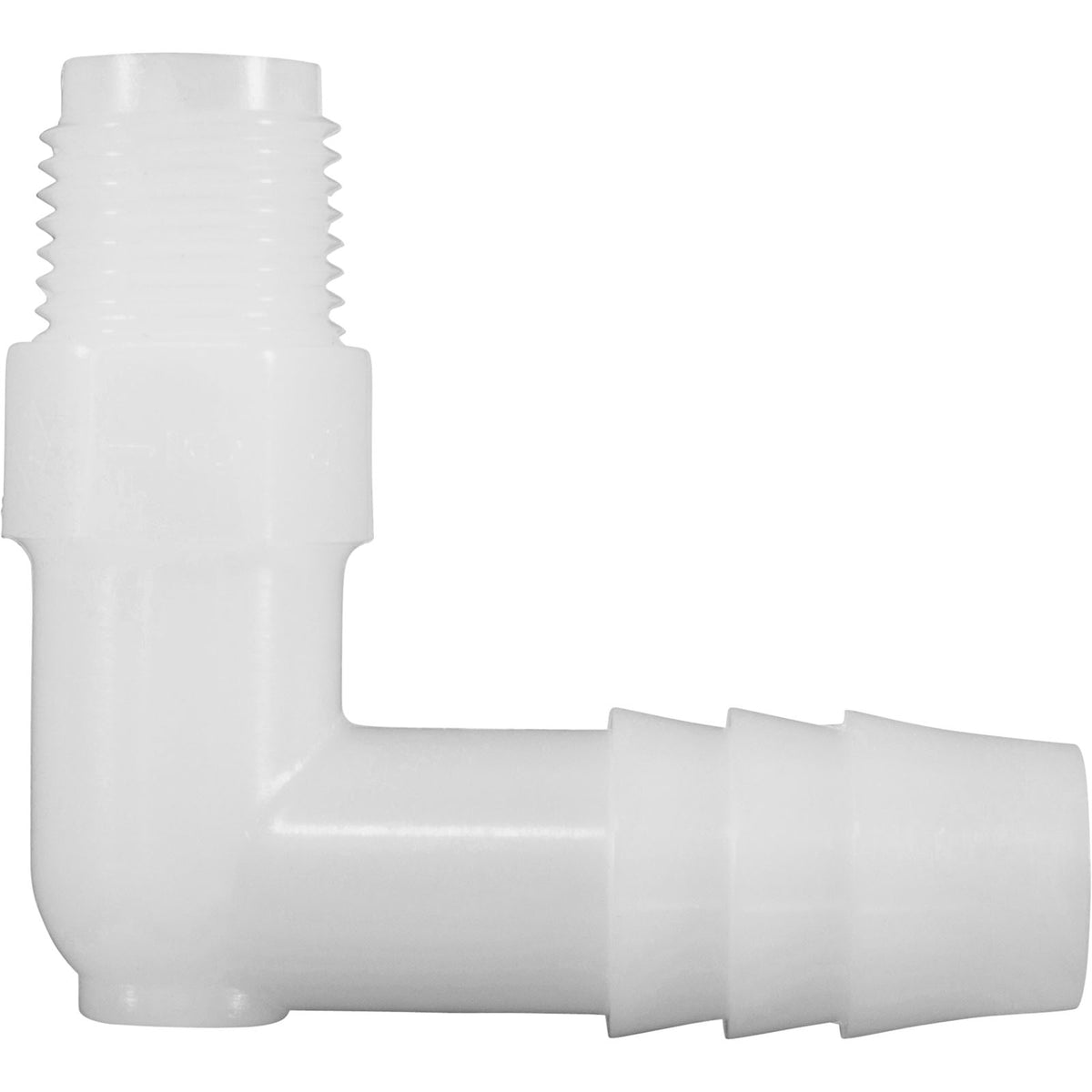 Barb Adapter, 3/8"b x 1/8"mpt, 90 Degree, Nylon : 63197 - US Plastics - 63197 - PartsForSpas.com