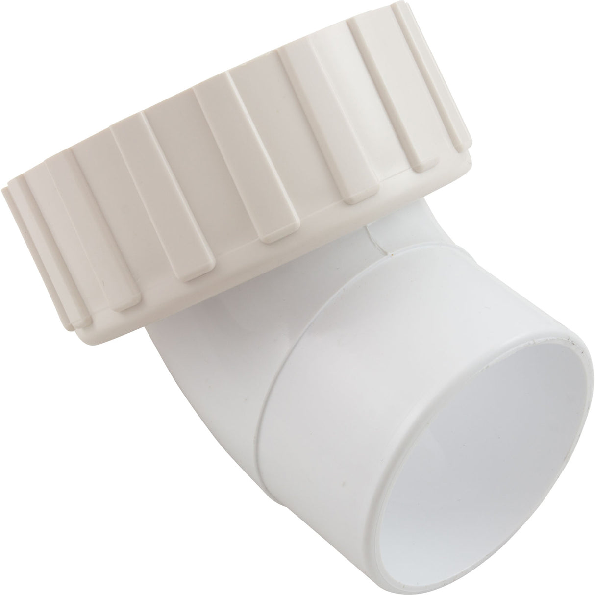 Pump Union, 2" Female Buttress Thread x 2" Spigot, 45 degree : 400-4300 - Waterway Plastics - 806105081469 - PartsForSpas.com