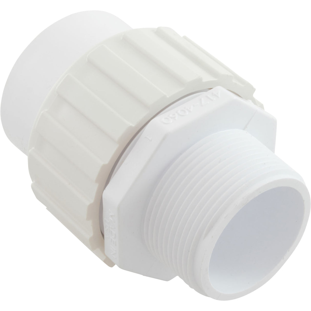 Union, 1-1/2" Slip x 1-1/2" Male Pipe Thread : 400-4030 - Waterway Plastics - 806105081216 - PartsForSpas.com