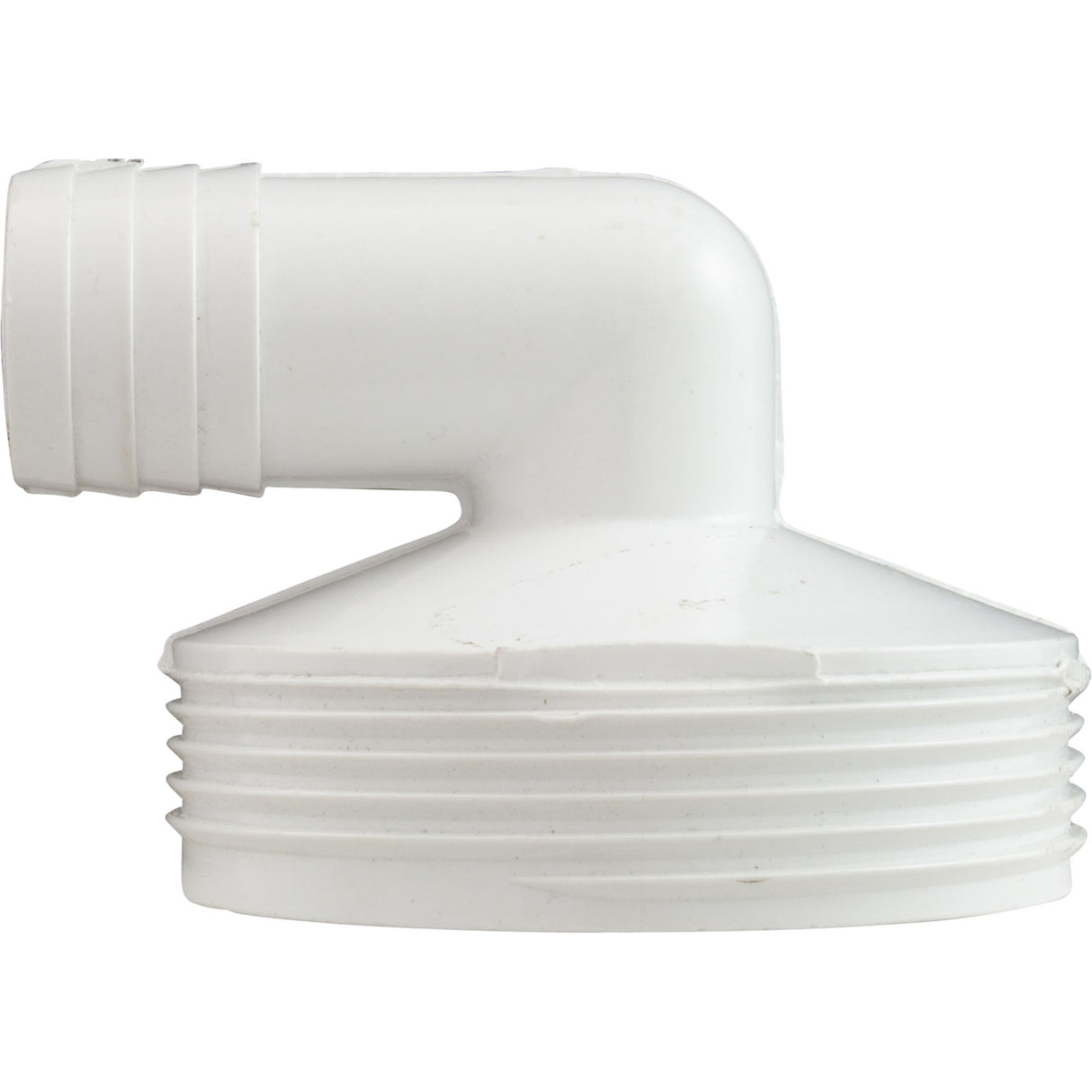 Tailpiece, Heater, 2" Male Buttress Thread x 1" 90 Deg Barb : 42-2387-K - HydroQuip - 42-2387-K - PartsForSpas.com