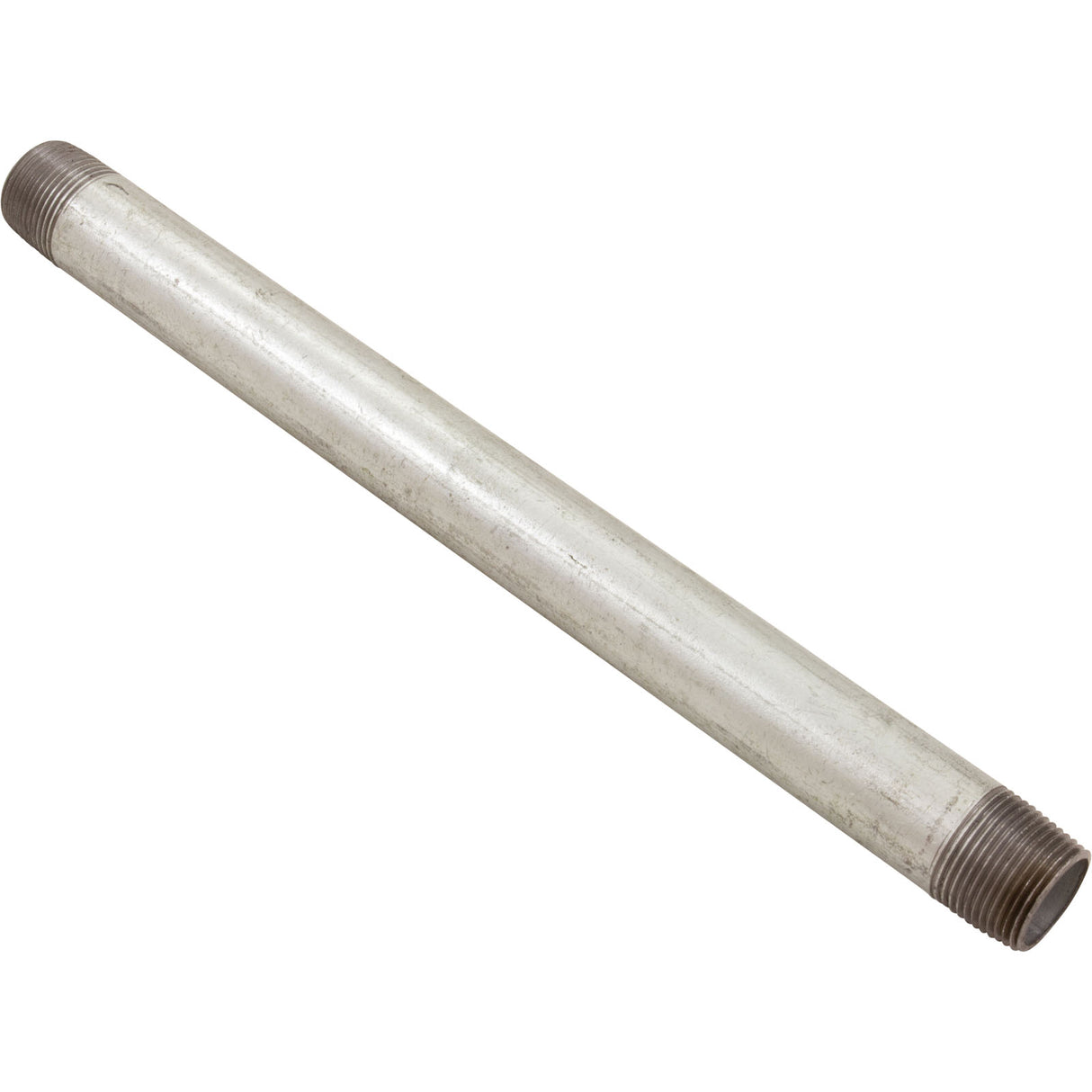 Nipple, Galvanized, 12" x 3/4" Male Pipe Thread : ZNG0412