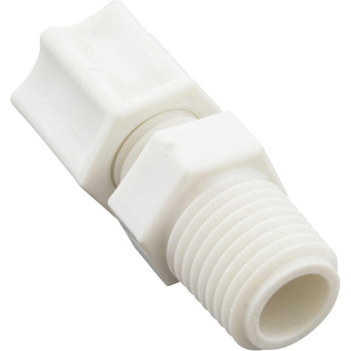 Compression Fitting, Generic, 1/4"mpt x 1/4" Tube, Plastic : - Generic - - PartsForSpas.com