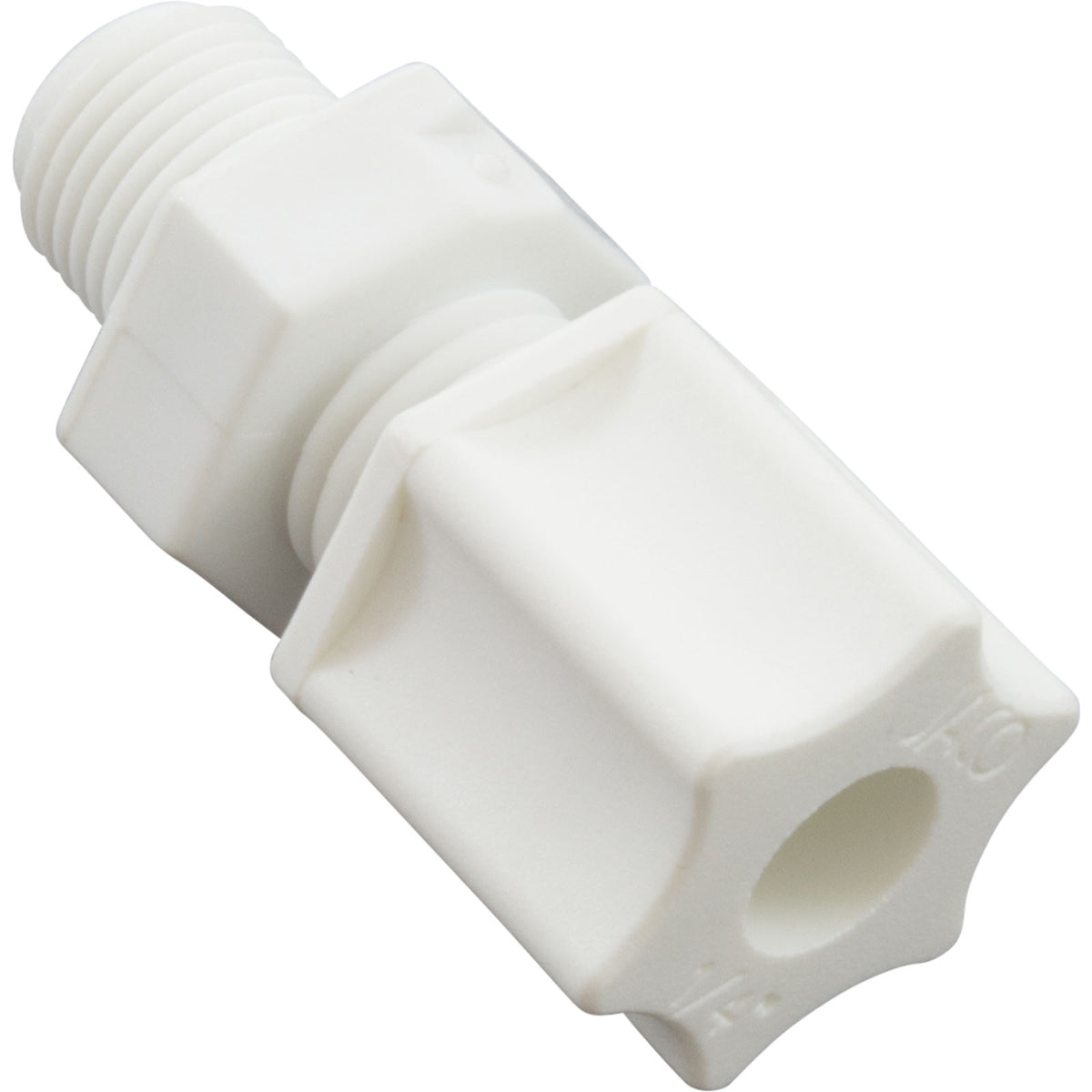 Compression Fitting, Generic, 1/8"mpt x 1/4" Tube, Plastic :