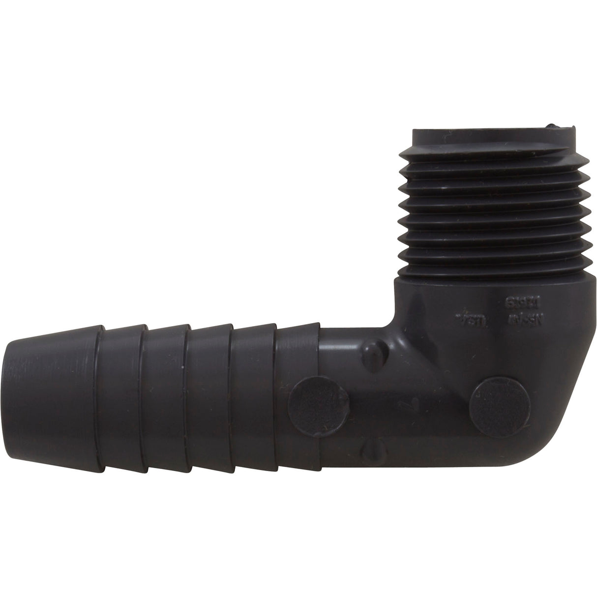 Barb 90 Elbow, Lasco, 1/2"mpt x 1/2"b, PVC : 1413-005 - Lasco - 10025528723276 - PartsForSpas.com