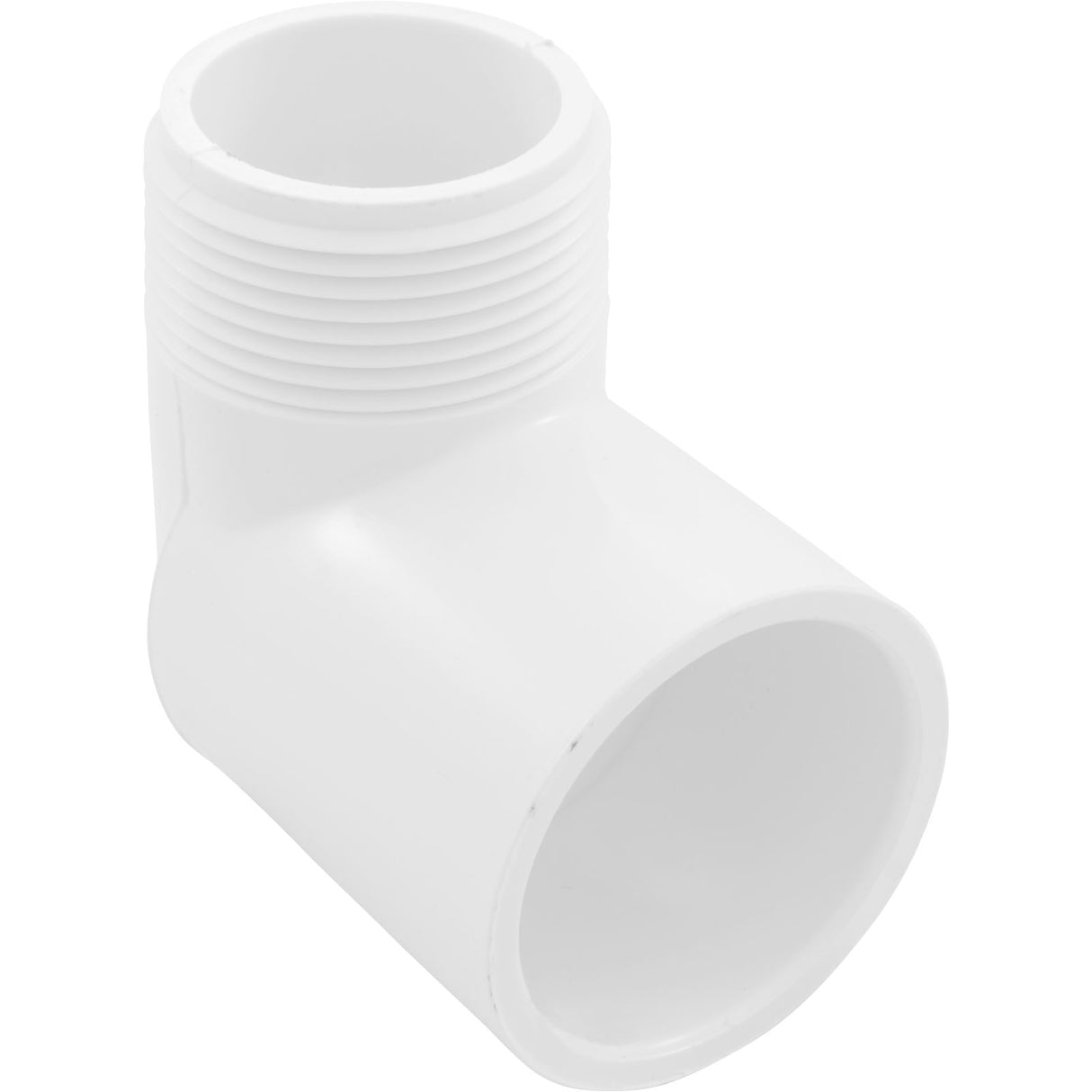 90 Elbow, 1-1/4" Slip x 1-1/4" Male Pipe Thread : 410-012 - Lasco - 1.00255E+13 - PartsForSpas.com