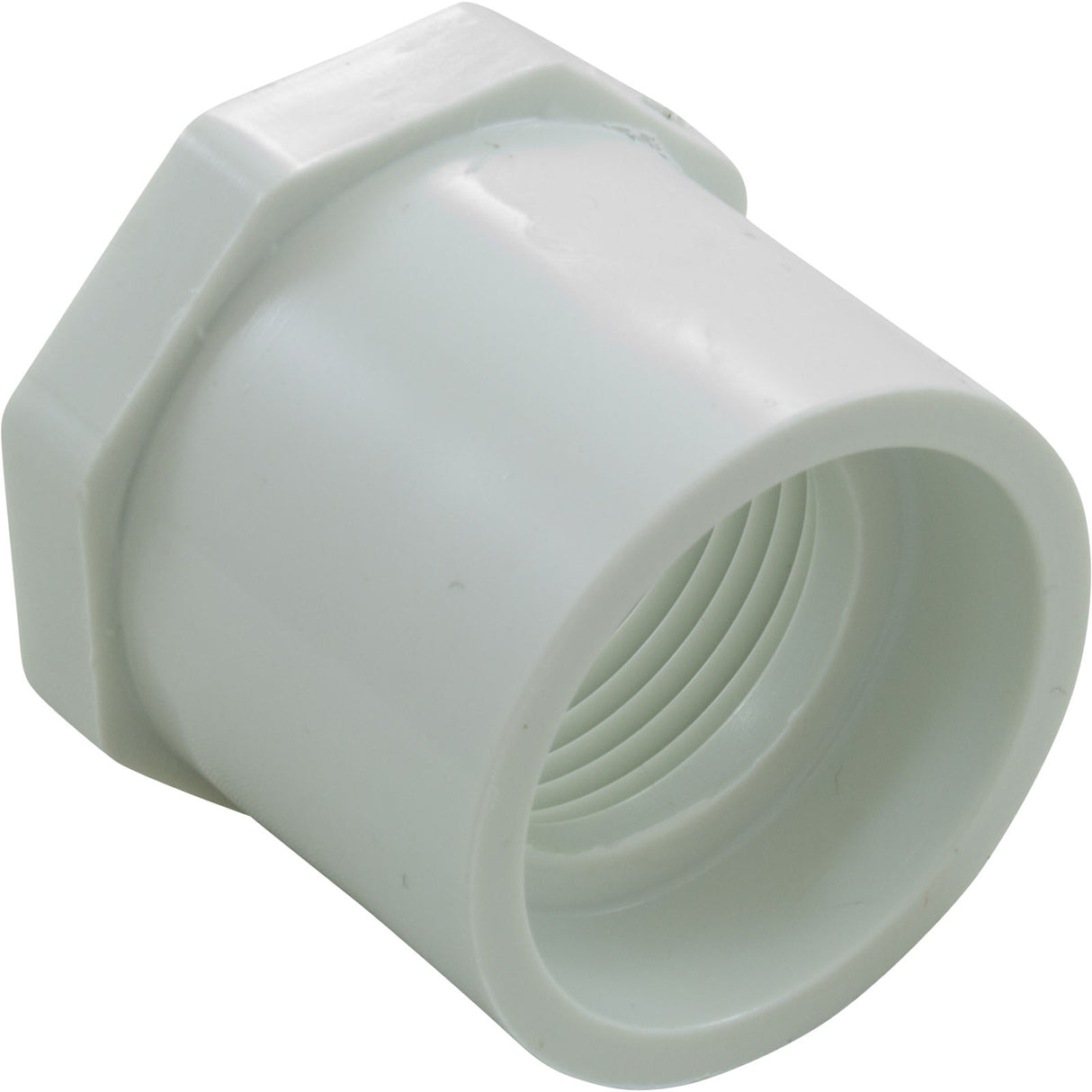 Reducer, 1-1/4" Spigot x 1" Female Pipe Thread, White : 438-168