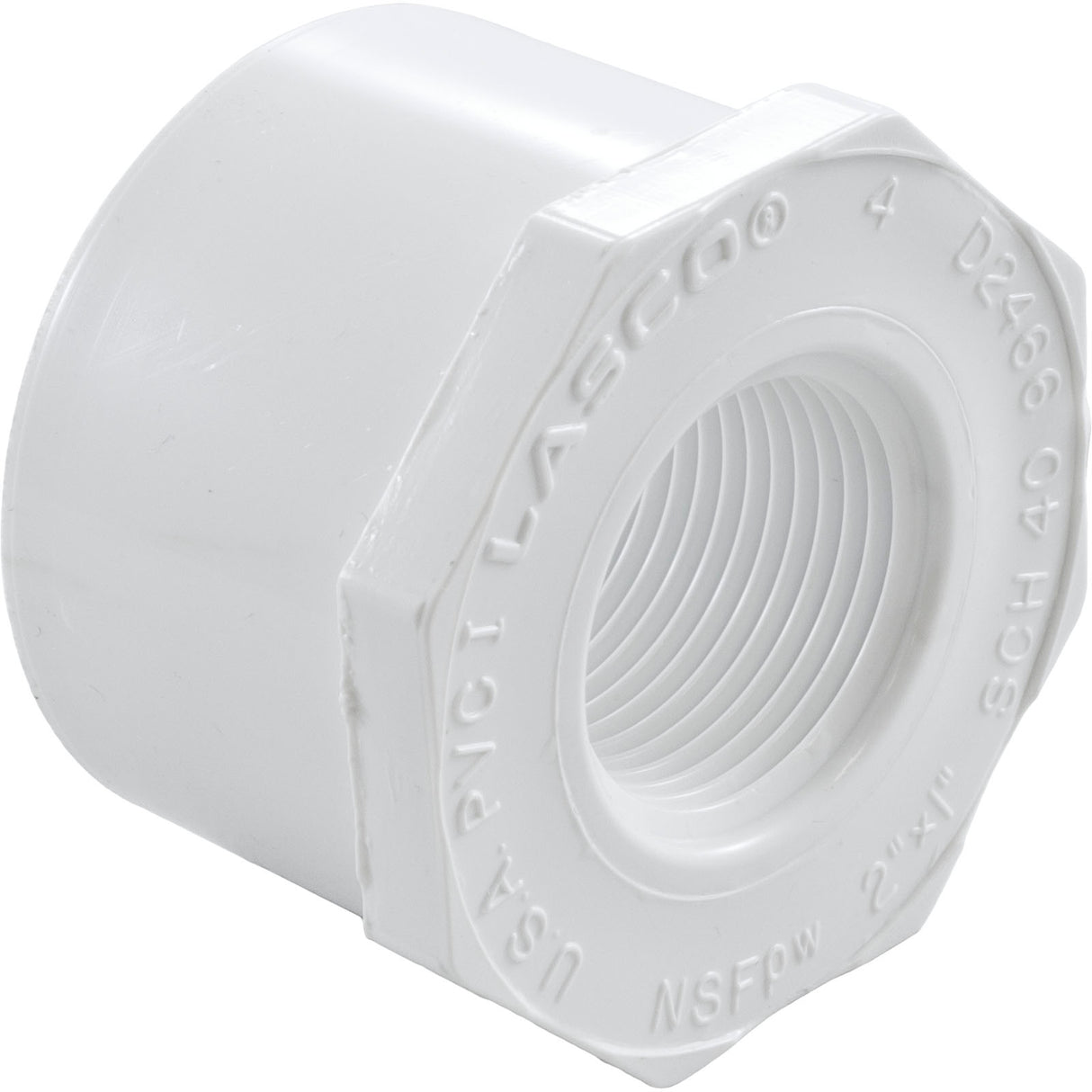 Reducer, 2" Spigot x 1" Female Pipe Thread : 438-249