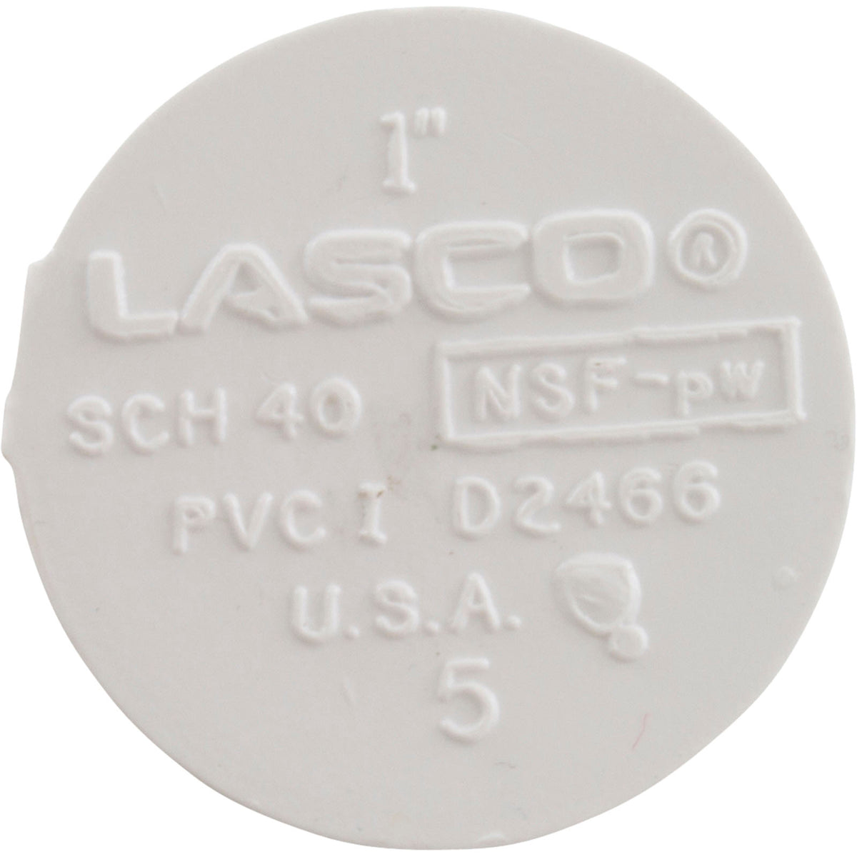 Plug, Lasco, 1" Spigot : 449-010 - Lasco - 1.00255E+13 - PartsForSpas.com