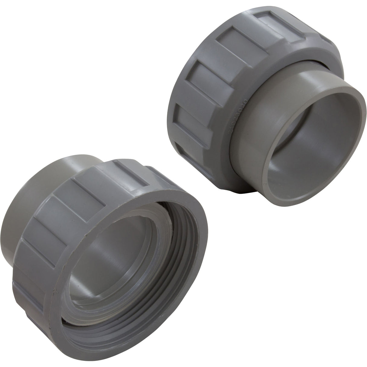Half Union, Heater, Raypak, 2" Slip, w/O-Ring, Gen, Qty 2 : 21063-801-000 - Custom Molded Products - 849640000502 - PartsForSpas.com