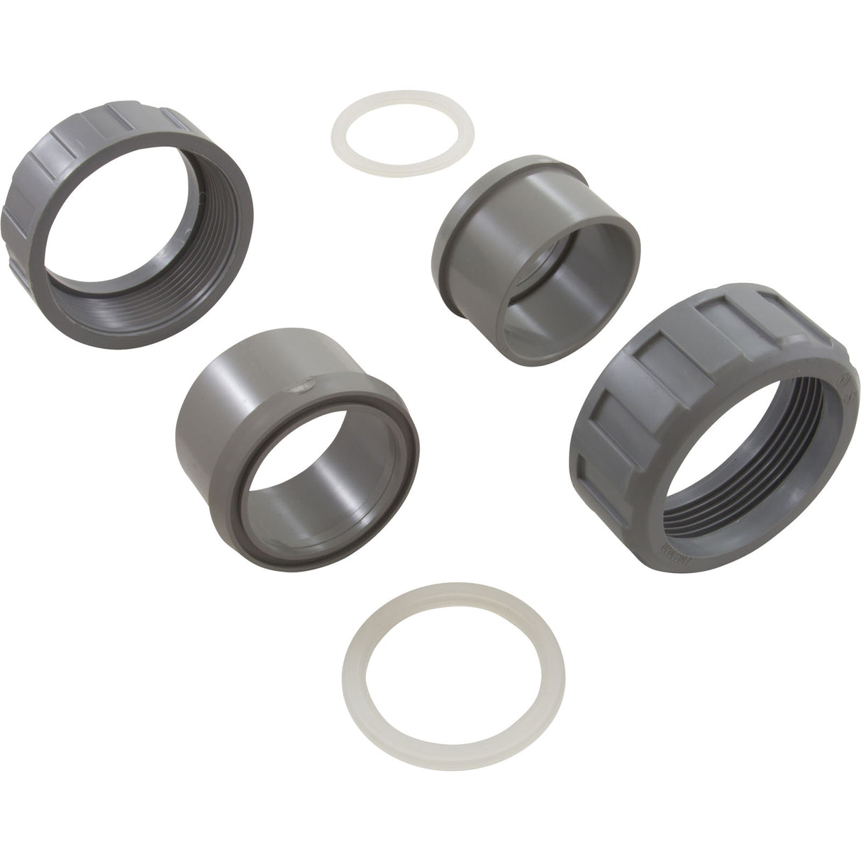 Half Union, Heater, Raypak, 2" Slip, w/O-Ring, Gen, Qty 2 : 21063-801-000 - Custom Molded Products - 849640000502 - PartsForSpas.com