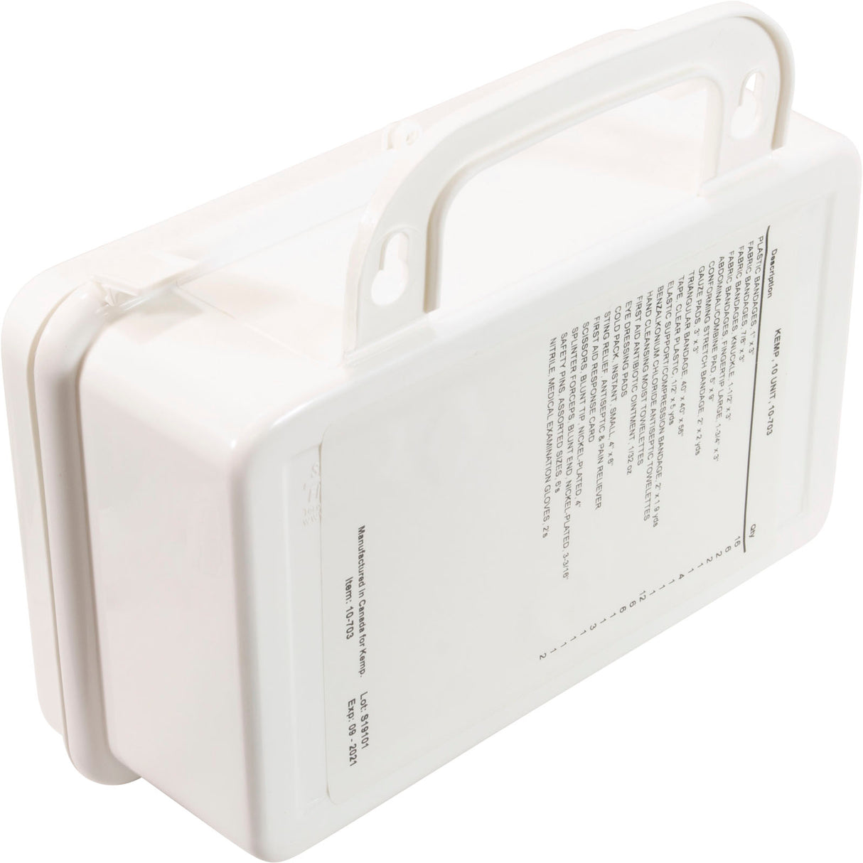 First Aid Kit, Kemp, 10 Person Unit : 10-703 - Kemp USA - 819386011032 - PartsForSpas.com