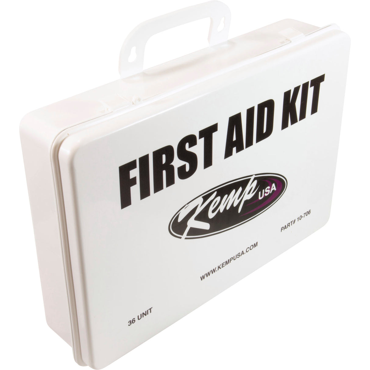 First Aid Kit, Kemp, Plastic, 36 Unit : 10-706 - Kemp USA - 819386011001 - PartsForSpas.com