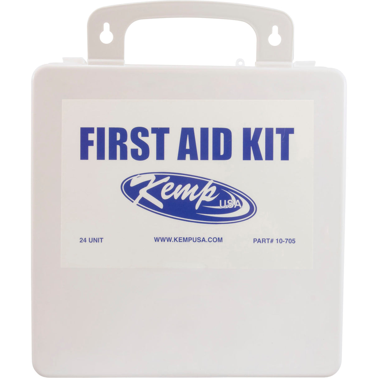 First Aid Kit, Kemp, Plastic, 24 Unit : 10-705 - Kemp USA - 819386010998 - PartsForSpas.com